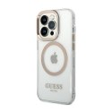 Guess Metal Outline Magsafe - Etui iPhone 14 Pro Max (przezroczysty)