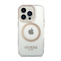 Guess Metal Outline Magsafe - Etui iPhone 14 Pro Max (przezroczysty)