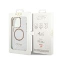 Guess Metal Outline Magsafe - Etui iPhone 14 Pro Max (przezroczysty)