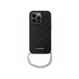 Karl Lagerfeld Saffiano Monogram Chain - Etui iPhone 14 (Czarny)