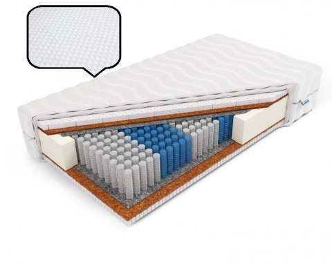 Materac Multipocketlateks i kokos H3 Horus 90x200x22 Dormia