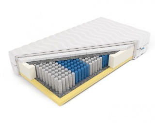 Materac Multipocket memory i lateks H2 Tetyda 80x200x21 Margrita