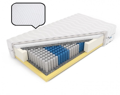 Materac Multipocket memory i lateks H2 Tetyda 100x200x21 Dormia