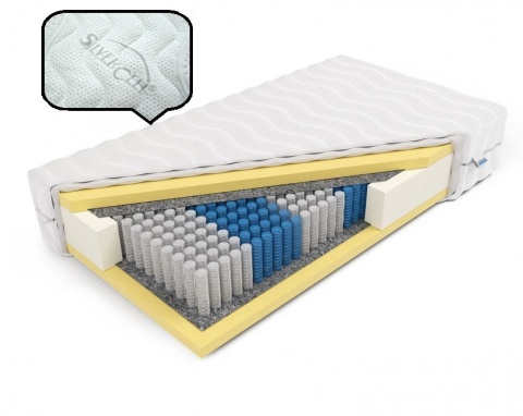 Ortopedyczny materac Multipocket memory Perseusz 80x200x22 SilverActive
