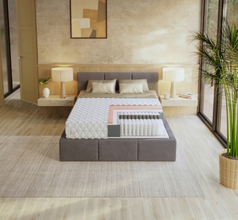 Materac multipocketowy H3 H4 IVREA MAX 160x200x28 PREMIUM JERSEY
