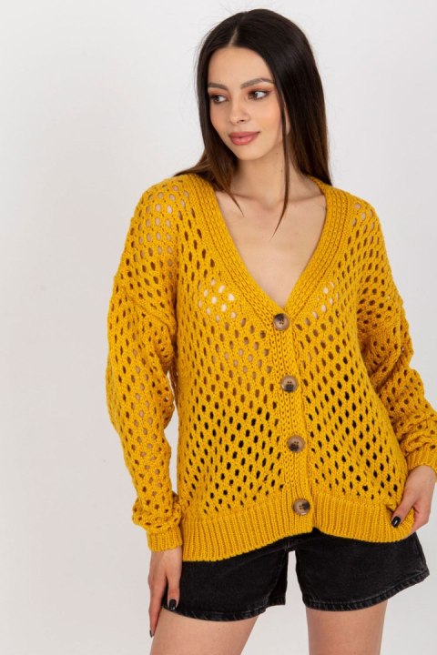 Sweter Damski Model BA-SW-9009.26P Dark Yellow - Badu Badu