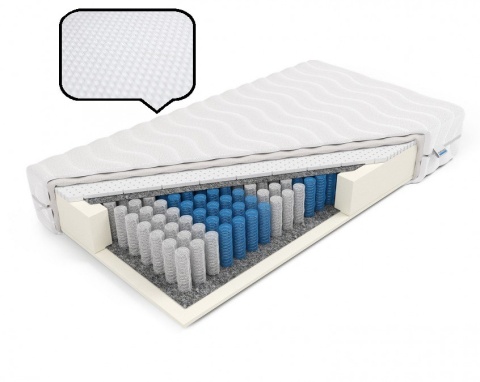 Materac pocket z lateksem H2 Eros 80x180x23 Dormia