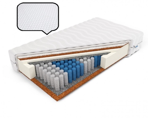 Materac pocket kokos owcza wełna H3 Hebe 200x200x19 Dormia