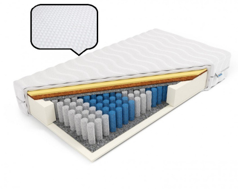 Materac pocket memory kokos H2 Hynos 80x200x17 Dormia Materac pocket memory kokos H2 Hynos 80x200x17 Dormia