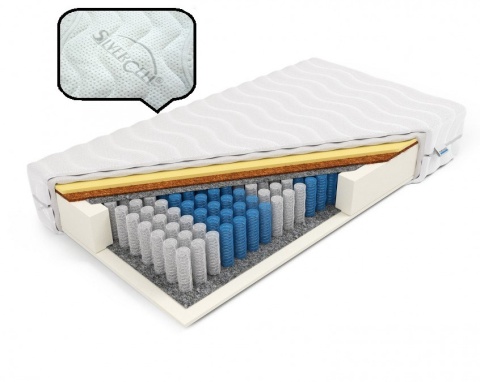 Materac pocket memory kokos H2 Hynos 90x180x23 SilverActive