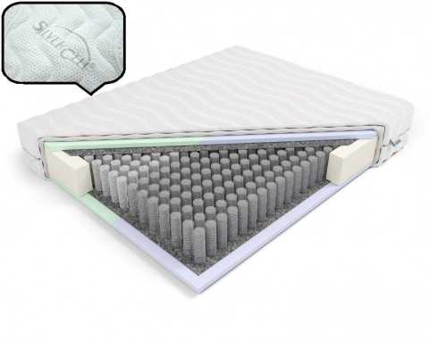 Materac pocket dla Par H2H3 Penelopa i Odyseusz 160x200x18 SilverActive