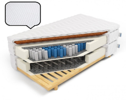 Materac bonel Pocket lateks Kokos Visco H2 Galatea 90x200x53