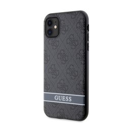 Guess 4G Printed Stripe - Etui iPhone 11 / iPhone XR (szary)