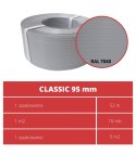 Taśma ogrodzeniowa 52mb Thermoplast® CLASSIC LINE 95mm SZARA