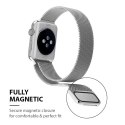 Crong Milano Steel - Pasek ze stali nierdzewnej do Apple Watch 38/40/41 mm (szampański)