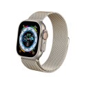 Crong Milano Steel - Pasek ze stali nierdzewnej do Apple Watch 38/40/41 mm (szampański)