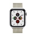 Crong Milano Steel - Pasek ze stali nierdzewnej do Apple Watch 38/40/41 mm (szampański)