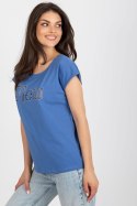 T-shirt Damski Model FA-TS-8515.46 Dark Blue - Fancy Fancy