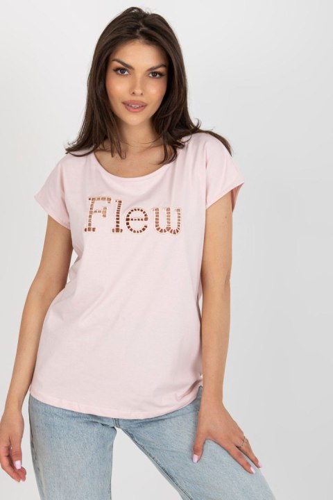 T-shirt Damski Model FA-TS-8515.46 Light Pink - Fancy Fancy