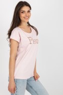 T-shirt Damski Model FA-TS-8515.46 Light Pink - Fancy Fancy