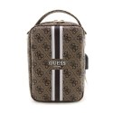 Guess 4G Printed Stripes Travel Universal Bag - Organizer na akcesoria (Brązowy)