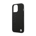 BMW Signature Logo Imprint - Etui iPhone 13 Pro Max (Czarny)