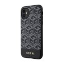 Guess GCube Stripes MagSafe - Etui iPhone 11 (Czarny)