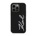 Karl Lagerfeld Silicone Signature - Etui iPhone 11 (Czarny)