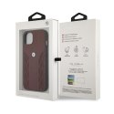 BMW Leather Curve Perforate HC - Etui iPhone 13 (czerwony)