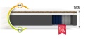 Materac kieszeniowy kokosowy FAMILY JERSEY 90x200