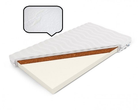 Polski Materac piankowy kokos H2,H3 Kalliope 160x200x11 Aloe Vera