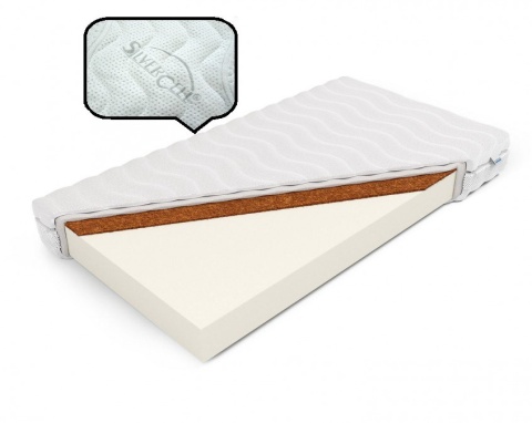Materac piankowy kokos H2 H3 Kalliope Plus 80x200x17 SilverActive