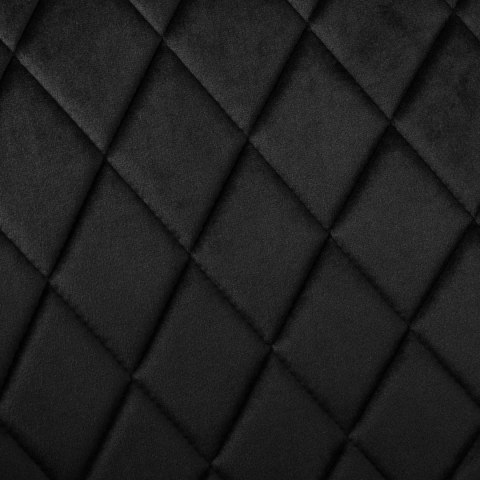 Krzesło aksamitne HAVANA Velvet Czarne