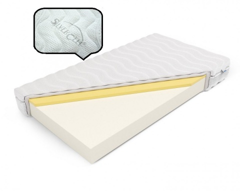 Materac piankowy memory H1 H2 Erato Plus 160x200x19 SilverActive