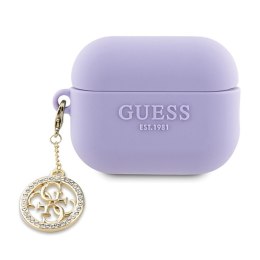 Guess 3D Rubber 4G Diamond Charm - Etui AirPods Pro 2 (Purpurowy)