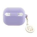 Guess 3D Rubber 4G Diamond Charm - Etui AirPods Pro 2 (Purpurowy)