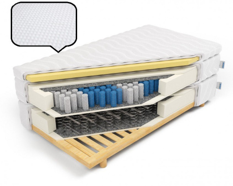 Materac kontynentalny z pianką memory H1 Altea 80x200x53