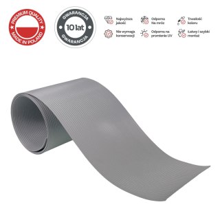 Taśma ogrodzeniowa PASKI 6 x 2,55mb CLASSIC 19cm PROTECTO™ SZARA + 12 klipsów GRATIS PROTECTO