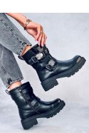 Botki militarne BEAUS BLACK - Inello Inello