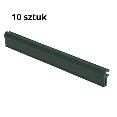 Klipsy do taśm ogrodzeniowych 10 szt. STANDARD ZIELONE Thermoplast
