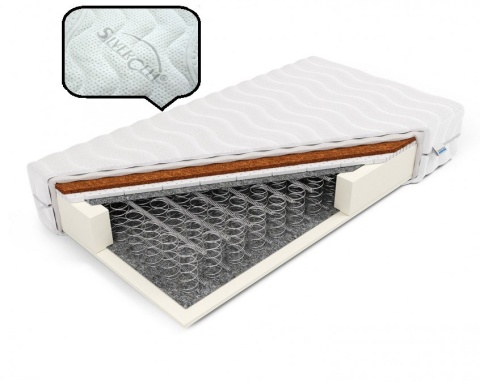 Materac bonellowy kokos lateks H2 H3 Hekate 90x200x17 SilverActive