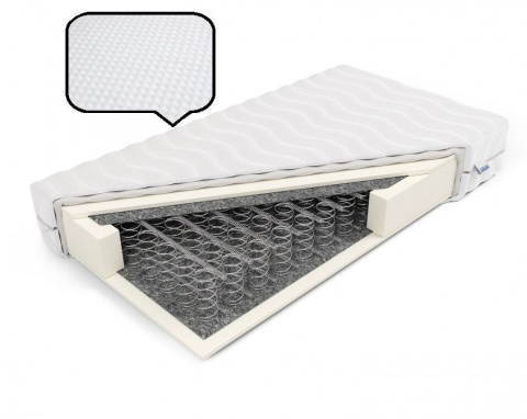 Materac bonellowy + pianka H2 Hestia 90x190x16 Dormia