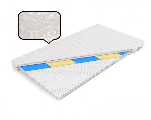 Materac nawierzchniowy hydrożel H1 Achaja 100x200x5 Margrita