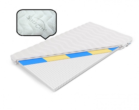 Materac nawierzchniowy hydrożel H1 Achaja 100x200x5 SilverActive