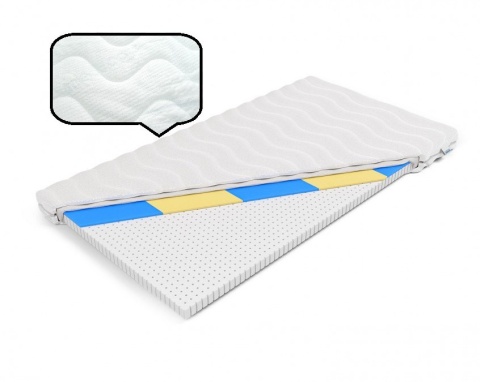 Materac nawierzchniowy hydrożel H1 Achaja 90x200x5 Medicott/Tencel