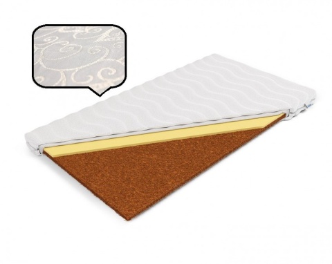Nakładka Materac kokos z memory H2 Arles 160x200x5 Margrita