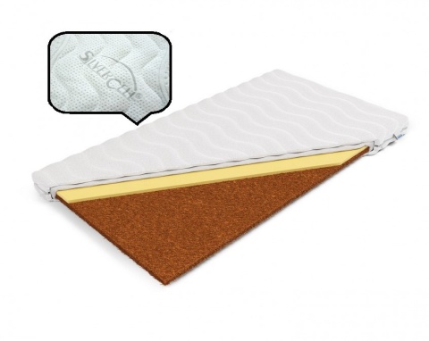 Nakładka Materac kokos z memory H2 Arles 160x200x5 SilverActive
