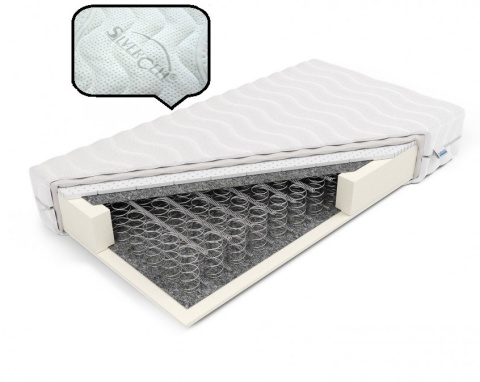 Materac bonellowy z lateksem H2 Temida 120x200x16 SilverActive