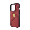 Ferrari Twist Metal Logo - Etui iPhone 15 Pro (czerwony)