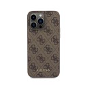 Guess 4G Metal Gold Logo - Etui iPhone 15 Pro Max (brązowy)